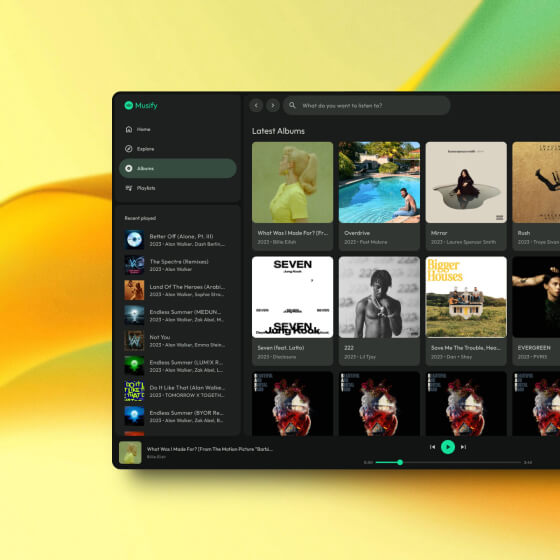 Full stack music app